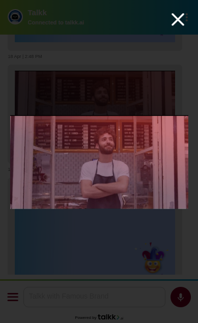 Sample send button in chat interface