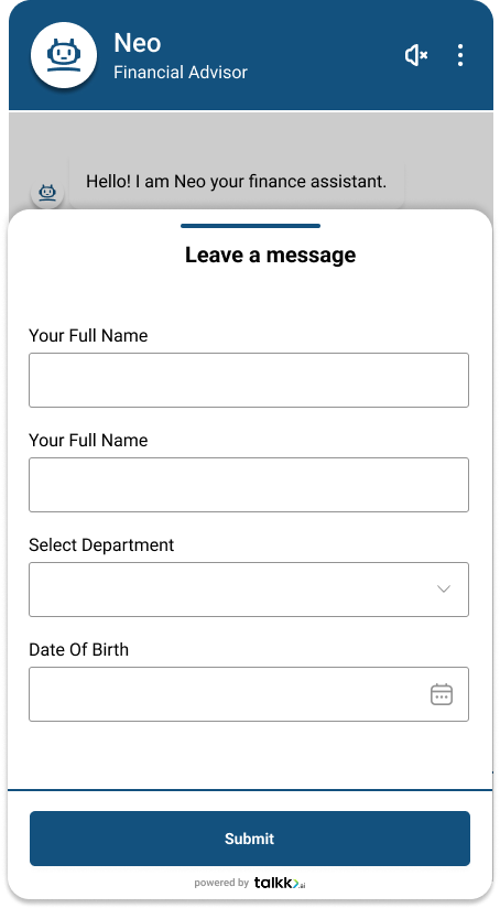 leave a message