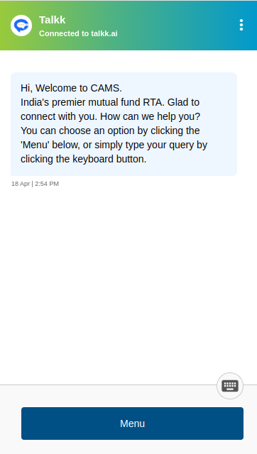 Sample send button in chat interface
